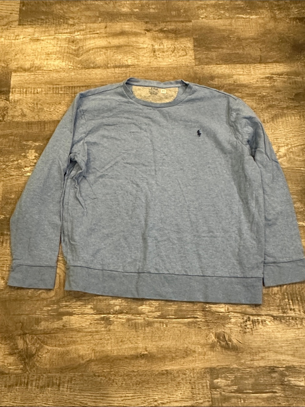 Polo by Ralph Lauren Light Blue Long Sleeve Crewneck Shirt XXL